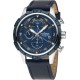 Wanderlust - Chronographe Bleu marine - Argent / 45 mm