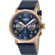 Chronographe Bleu marine - Or rose / 43 mm